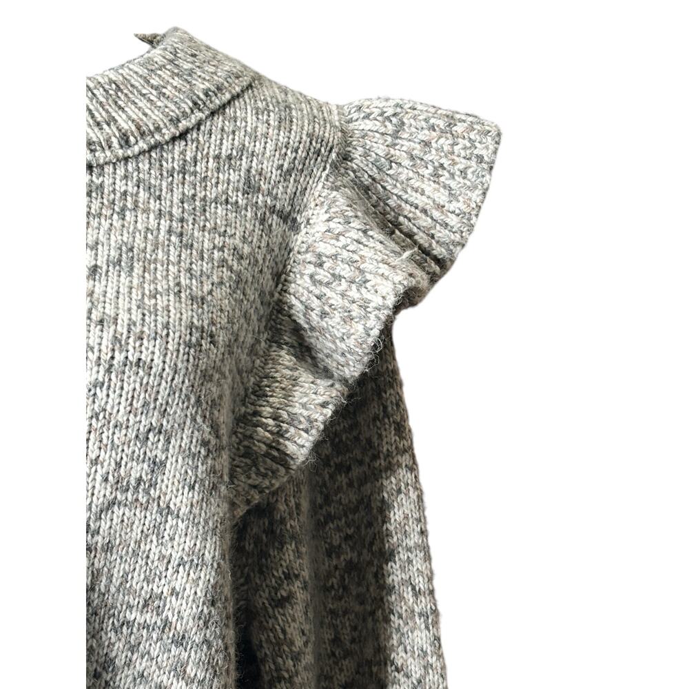 Universal Thread Gray Ruffle Sweater Size Large - Picture 3 of 6